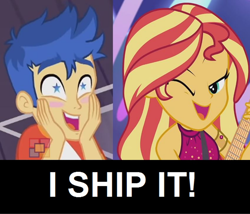 Size: 828x709 | Tagged: safe, edit, flash sentry, sunset shimmer, equestria girls, equestria girls series, spring breakdown, spoiler:eqg series (season 2), all good (song), female, flashimmer, male, shipping, starry eyes, straight, wingding eyes