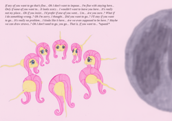 Size: 1000x705 | Tagged: safe, artist:hakar-kerarmor, fluttershy, pegasus, pony, an egg being attacked by sperm, egg cell, implied futashy, implied sex, spermatozoon, wat