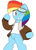 Size: 1280x1788 | Tagged: safe, artist:wheatley, rainbow dash, pegasus, pony, clothes, goggles, jacket, solo