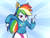 Size: 1400x1050 | Tagged: safe, artist:haden-2375, derpibooru import, rainbow dash, equestria girls, solo, wondercolts