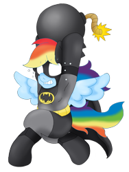 Size: 1539x2045 | Tagged: safe, artist:blackbewhite2k7, rainbow dash, pegasus, pony, 60s batman, adam west, batman, bipedal, bomb, crossover, running, simple background, some days you just can't get rid of a bomb, transparent background, vector