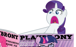 Size: 1024x640 | Tagged: safe, artist:detectivebuddha, rarity, pony, unicorn, playbrony, porn, shocked, show accurate, solo