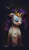 Size: 469x800 | Tagged: dead source, safe, artist:crookedtrees, rarity, fish, pony, unicorn, crown