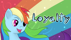 Size: 5464x3072 | Tagged: safe, artist:my-little-poni, derpibooru import, rainbow dash, pegasus, pony, absurd resolution, element of loyalty, loyalty, solo