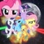 Size: 480x480 | Tagged: safe, derpibooru import, applejack, fluttershy, pinkie pie, rainbow dash, rarity, twilight sparkle, earth pony, pegasus, pony, unicorn, mane six, movie reference, official, reference, star wars, star wars: a new hope