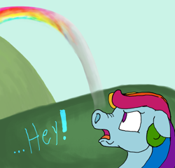 Size: 600x575 | Tagged: safe, artist:ratdust, rainbow dash, rainbow dash (g3), g3, ask, ask g3 dashie, solo, tumblr