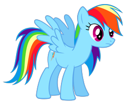 Size: 3200x2700 | Tagged: safe, artist:tomfraggle, rainbow dash, pegasus, pony, simple background, solo, transparent background, vector