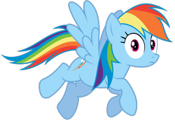 Size: 3800x2600 | Tagged: safe, artist:tomfraggle, rainbow dash, pegasus, pony, simple background, solo, transparent background, vector