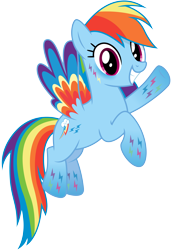 Size: 6200x9000 | Tagged: safe, artist:caliazian, rainbow dash, pegasus, pony, twilight's kingdom, .ai available, absurd resolution, cute, dashabetes, let the rainbow remind you, rainbow power, simple background, solo, transparent background, vector