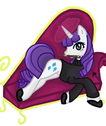 Size: 768x908 | Tagged: safe, artist:ofruittango, rarity, pony, unicorn, beatnik rarity, beret, clothes, hat, solo