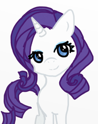 Size: 756x958 | Tagged: safe, artist:ofruittango, rarity, pony, unicorn, female, horn, mare, solo, white coat