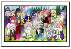 Size: 1024x709 | Tagged: safe, artist:enderboy1908, derpibooru import, applejack, fluttershy, pinkie pie, rainbow dash, rarity, sci-twi, sunset shimmer, twilight sparkle, equestria girls, amy rose, blaze the cat, cream the rabbit, crossover, equestria girls-ified, humane five, humane seven, humane six, knuckles the echidna, miles "tails" prower, ow the edge, rouge the bat, shadow the hedgehog, silver the hedgehog, sonic the hedgehog, sonic the hedgehog (series)