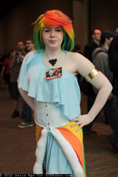 Size: 1365x2048 | Tagged: safe, artist:bluepaws21, rainbow dash, human, cosplay, irl, irl human, photo