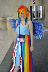 Size: 1371x2048 | Tagged: safe, rainbow dash, human, cosplay, irl, irl human, photo