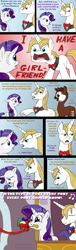 Size: 500x1642 | Tagged: safe, artist:haretrinity, prince blueblood, rarity, okapi, pony, unicorn, comic