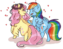 Size: 661x516 | Tagged: safe, artist:toybites, derpibooru import, fluttershy, rainbow dash, pegasus, pony, female, flutterdash, heart, lesbian, mare, shipping, simple background, transparent background