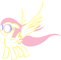 Size: 7315x7229 | Tagged: safe, artist:finalflutter, fluttershy, pegasus, pony, absurd resolution, goggles, simple background, transparent background, vector