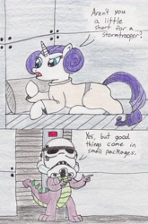 Size: 1998x3019 | Tagged: safe, artist:darkknightwolf2011, rarity, spike, dragon, pony, unicorn, crossover, star wars