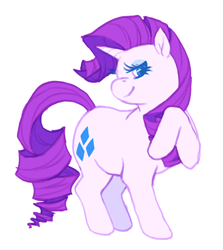 Size: 400x449 | Tagged: safe, artist:steammonster, rarity, pony, unicorn, female, mare, simple background, solo, white background