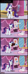 Size: 800x2105 | Tagged: safe, artist:toxic-mario, rarity, sweetie belle, pony, unicorn, backfire, comic, karma, prank, prank fail, soda