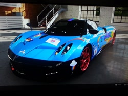 Size: 1024x768 | Tagged: safe, rainbow dash, pegasus, pony, car, female, forza motorsport 5, mare, pagani huayra