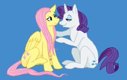 Size: 1308x823 | Tagged: safe, artist:cartoonlion, fluttershy, rarity, pegasus, pony, unicorn, female, flarity, lesbian, shipping