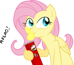 Size: 3681x3201 | Tagged: safe, artist:drewdini, artist:joey darkmeat, fluttershy, duck, pegasus, pony, aflac, chips, duckface, flutterduck, high res, pringles, pringlesface, simple background, solo, transparent background, vector