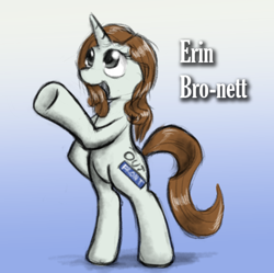 Size: 474x472 | Tagged: safe, artist:tetrapony, rarity, oc, pony, unicorn, cable news network, cnn, erin bro-nett, recolor