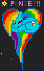 Size: 560x906 | Tagged: safe, derpibooru import, screencap, rainbow dash, pegasus, pony, drawing, female, heart pony, mare, pixel art, r/place, reddit