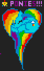 Size: 560x906 | Tagged: safe, derpibooru import, rainbow dash, pegasus, pony, april fools, heart pony, pixel art, r/place, reddit