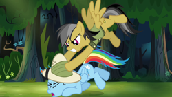 Size: 1280x720 | Tagged: safe, derpibooru import, screencap, daring do, rainbow dash, pegasus, pony, daring don't