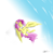 Size: 2550x2616 | Tagged: safe, artist:copycatastrophe, angel bunny, fluttershy, pegasus, pony, female, high res, mare