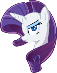 Size: 263x338 | Tagged: safe, artist:miketheuser, rarity, pony, unicorn, female, horn, mare, solo, white coat