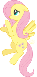 Size: 413x840 | Tagged: safe, artist:arastane-siryphia, fluttershy, pegasus, pony, female, floppy ears, mare, profile, simple background, solo, spread wings, transparent background, wings