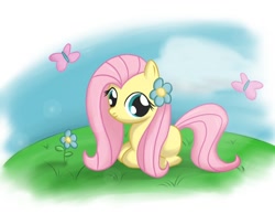 Size: 900x700 | Tagged: safe, artist:speccysy, fluttershy, pegasus, pony, filly, foal, solo