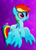 Size: 188x263 | Tagged: safe, derpibooru import, rainbow dash, pegasus, pony, my little pony: the movie, cropped, female, flying, mare, solo, teaser, wings, youtube link