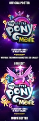 Size: 1494x4538 | Tagged: safe, derpibooru import, edit, applejack, fluttershy, pinkie pie, rainbow dash, rarity, twilight sparkle, twilight sparkle (alicorn), alicorn, earth pony, pegasus, pony, unicorn, my little pony: the movie, absurd resolution, background pony strikes again, drama, mane six, op is a cuck, op is trying to start shit