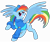 Size: 6250x5208 | Tagged: safe, artist:qtmarx, rainbow dash, pegasus, pony, absurd resolution, clothes, cosplay, crossover, solo, thunderbirds, thunderherds