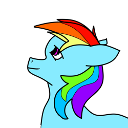 Size: 6000x6000 | Tagged: safe, artist:shobieshy, rainbow dash, pegasus, pony, absurd resolution, art attempt, solo