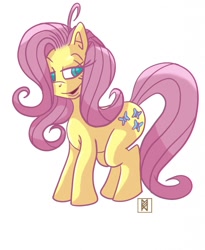 Size: 1048x1280 | Tagged: safe, artist:ruckforderungreich, fluttershy, pegasus, pony, simple background, solo, white background