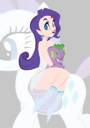 Size: 583x824 | Tagged: safe, artist:rainekitty, rarity, spike, female, humanized, male, shipping, sparity, straight