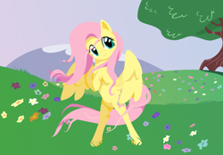 Size: 8820x6124 | Tagged: safe, artist:kittita, fluttershy, pegasus, pony, absurd resolution, female, mare, solo