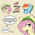 Size: 1200x1200 | Tagged: safe, artist:rainbowscreen, butterscotch, fluttershy, rainbow blitz, rainbow dash, pegasus, pony, ask the gaylord, butterblitz, flutterdash, gay, male, rule 63, shipping, text