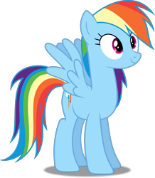 Size: 3493x4000 | Tagged: safe, artist:dashiesparkle, derpibooru import, rainbow dash, pegasus, pony, read it and weep, .svg available, absurd resolution, female, mare, simple background, smiling, solo, transparent background, vector