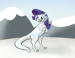 Size: 1000x772 | Tagged: safe, artist:ambrosebuttercrust, rarity, species swap, star wars, tauntaun