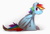 Size: 2500x1700 | Tagged: safe, artist:glacierponi, rainbow dash, pegasus, pony, simple background, sitting, solo