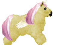 Size: 586x353 | Tagged: safe, fluttershy, fluffy pony, pegasus, pony, female, mare, pink mane, realistic, yellow coat