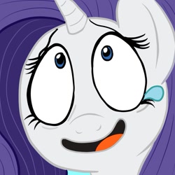 Size: 945x945 | Tagged: safe, artist:megasweet, rarity, pony, unicorn, female, horn, mare, white coat