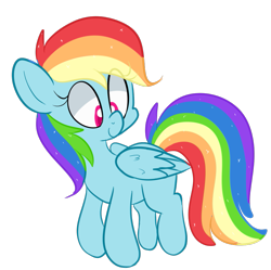 Size: 891x887 | Tagged: safe, artist:pegacornss, rainbow dash, pegasus, pony, cute, dashabetes, simple background, solo