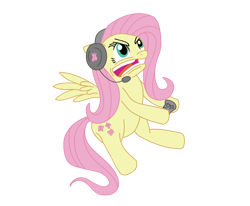 Size: 800x659 | Tagged: safe, artist:from-yesterday-xx, fluttershy, pegasus, pony, gamer, headset, rage, video game